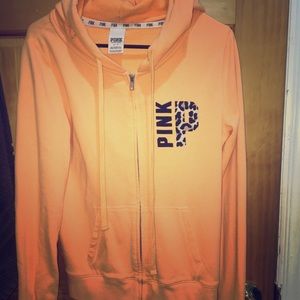 Pink VS zip up hoodie
